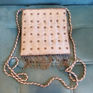 Vintage -La Regale - Silver Beaded Clutch